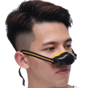 Mască nazală respirabilă cu ventile de respirație, anti-praf, unisex, pentru polen, praf, fum de smog, vapori de ulei, alergii și protecție la sudură