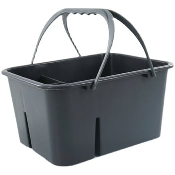 AF08407 Coș de curățenie cu mâner, cu patru compartimente, albastru, pentru camere de hotel