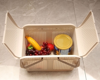 Coș portabil pentru fructe, legume și băuturi - pentru picnic și camping