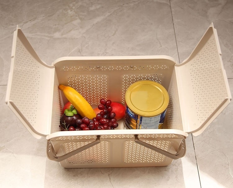 Coș portabil pentru fructe, legume și băuturi - pentru picnic și camping