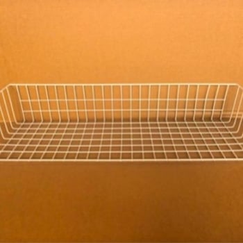 Coș suspendat multifuncțional cu design din grilă metalică, pentru balcon, ghiveci de flori, dimensiune mare
