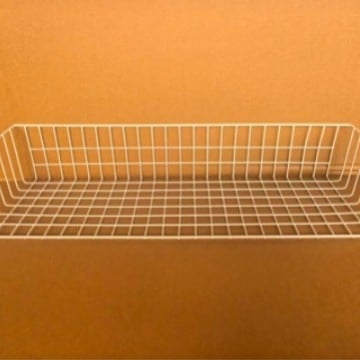 Coș suspendat multifuncțional cu design din grilă metalică, pentru balcon, ghiveci de flori, dimensiune mare