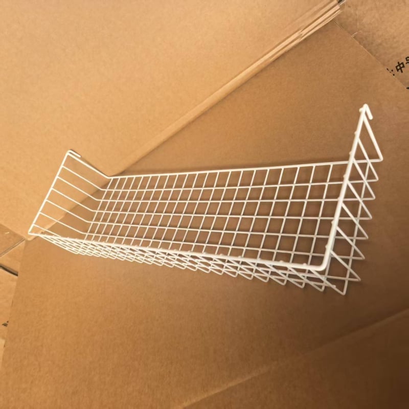 Coș suspendat multifuncțional cu design din grilă metalică, pentru balcon, ghiveci de flori, dimensiune mare