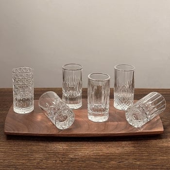 Pahar mic gravat cu diamant pentru băuturi spirtoase și vin, uz casnic, 1–100 ml