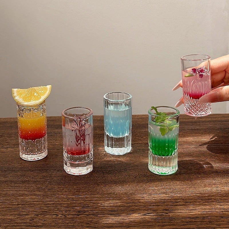 Pahar mic gravat cu diamant pentru băuturi spirtoase și vin, uz casnic, 1–100 ml