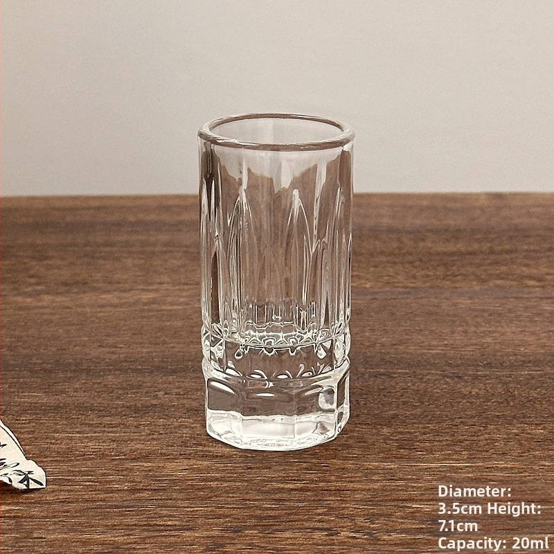Malý pohár na liehoviny a víno s diamantovým gravírovaním, kompaktný pohár na whisky a víno pre domáce použitie, objem 1–100 ml