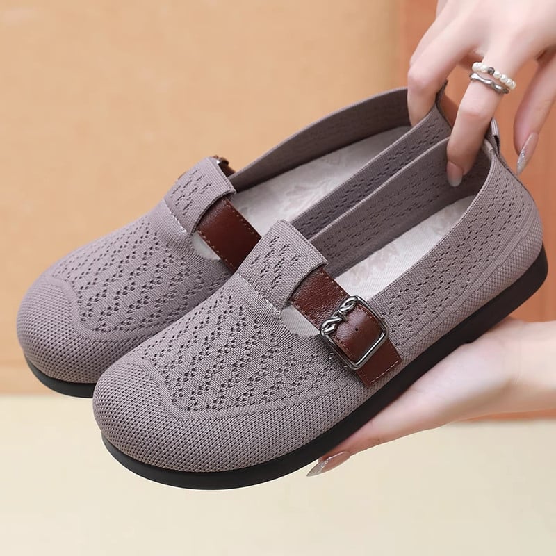 Pantofi dama din plasă, slip-on, pentru vară, ușori și comozi pentru purtare zilnică
