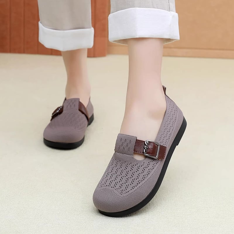 Pantofi dama din plasă, slip-on, pentru vară, ușori și comozi pentru purtare zilnică