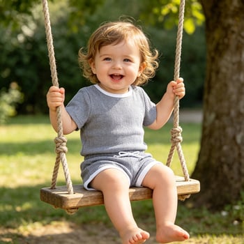 Kids Tales Set din două piese pentru bebeluți: tricou cu mânecă scurtă, culoare solidă, și pantaloni scurți