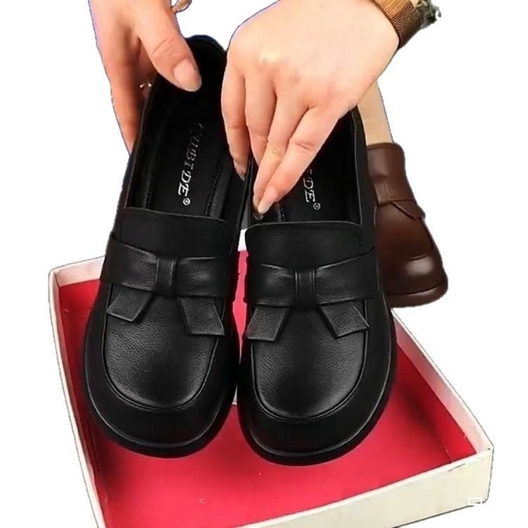 Loafers damă retro toamnă 2025, stil britanic, piele PU moale, talpă moale, confortabili