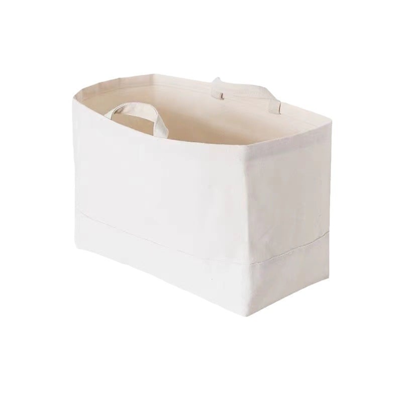 Organizator pentru haine în dulap, din pânză cu bumbac și in, coș de depozitare, stil minimalist modern