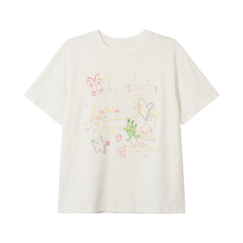Tricou damă cu imprimeu original și amuzant, mâneci scurte, vară, croială lejeră, top pentru siluetă mică