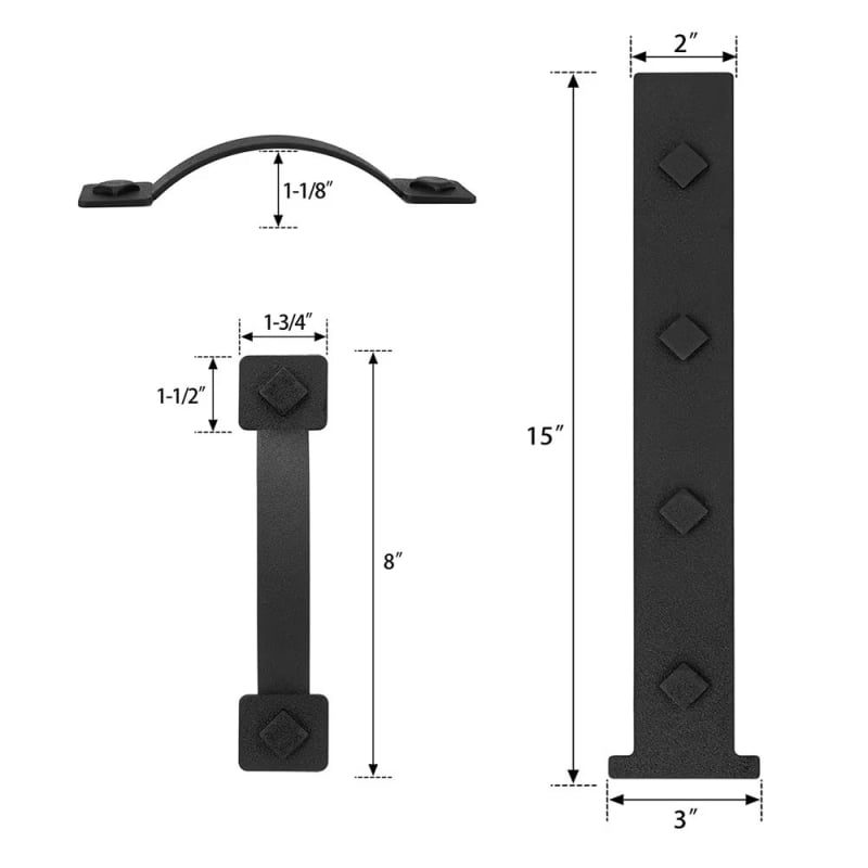 Balamale decorative pentru uși de garaj și hambar și mânere magnetice – accesorii hardware decorative