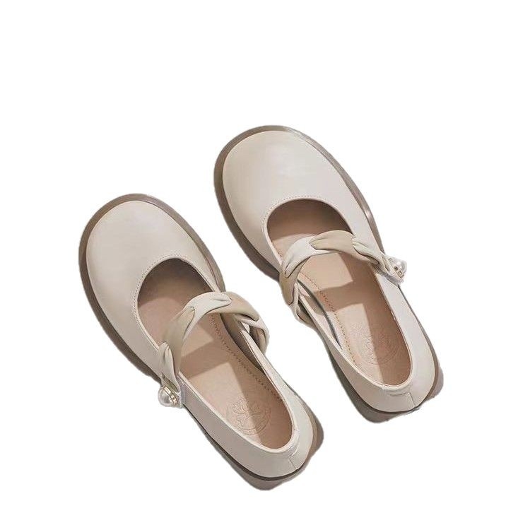 Loafer Mary Jane cu toc gros, curea simplă, talpă moale, pentru femei, primăvară-vară 2025