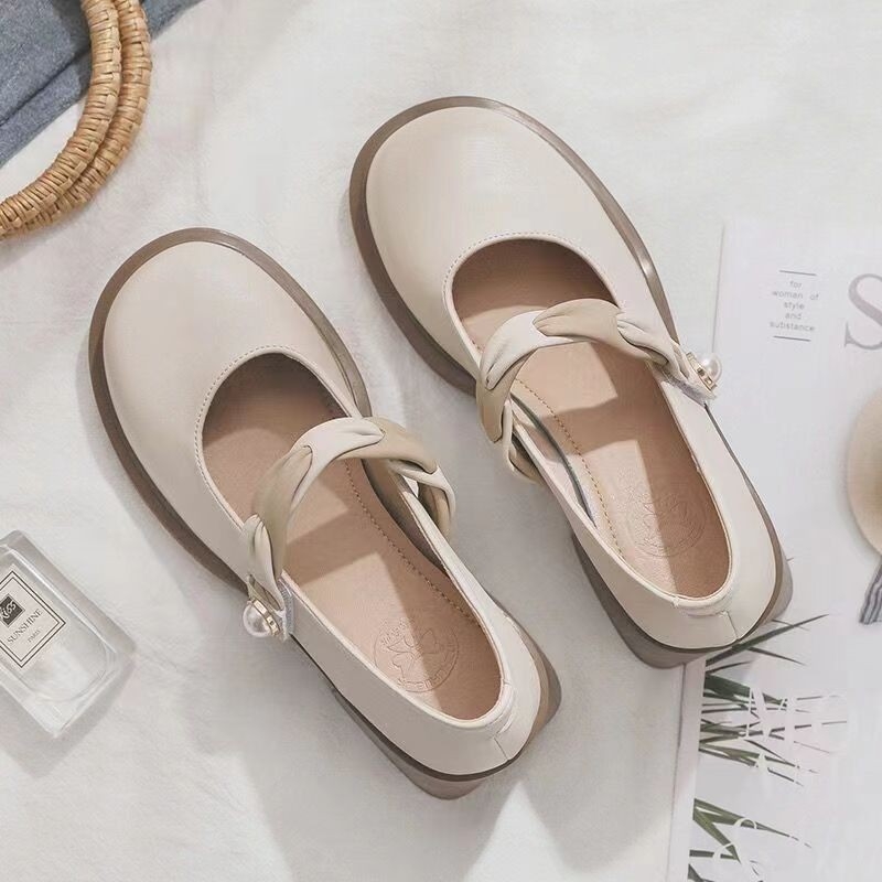 Loafer Mary Jane cu toc gros, curea simplă, talpă moale, pentru femei, primăvară-vară 2025