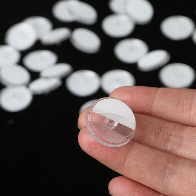 Cârlige autoadezive transparente pentru tavan și perete, 2,2 cm, set de 100 buc., cârlige fără urme pentru decor cu perdea din mărgele