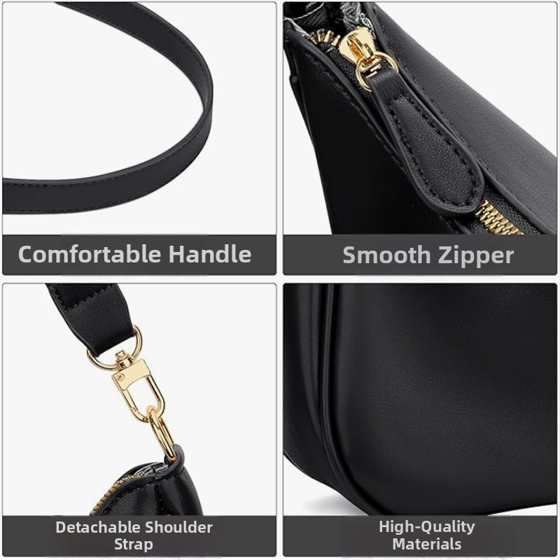 Dámska kabelka cez rameno s roztomilou retro peňaženkou, cestovná crossbody