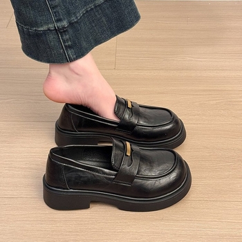 Loafers femei cu aer retro, slip-on, primăvară–toamnă 2026, chic britanic, pantofi comozi