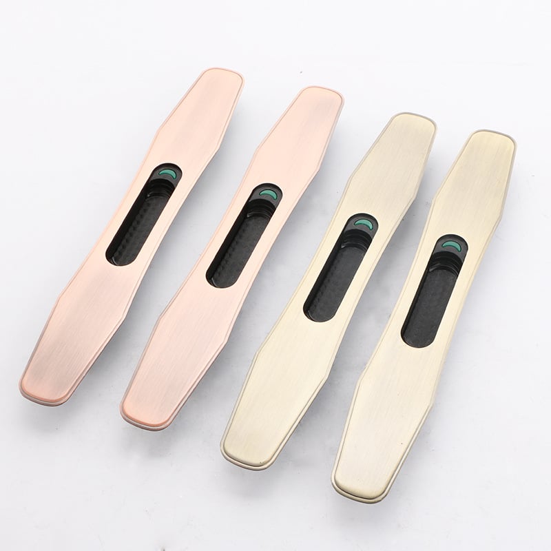 Încuietoare cu cârlig pentru uși și ferestre glisante din sticlă, încuietoare cu bandă pentru uși glisante, accesorii pentru perete cortină din aluminiu – stil modern minimalist