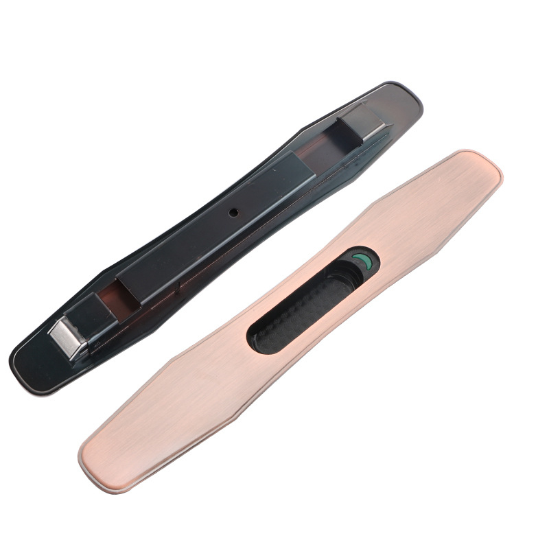 Încuietoare cu cârlig pentru uși și ferestre glisante din sticlă, încuietoare cu bandă pentru uși glisante, accesorii pentru perete cortină din aluminiu – stil modern minimalist