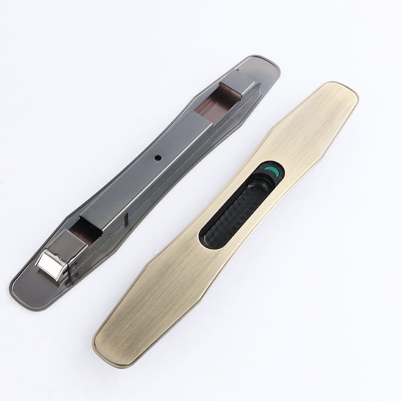 Încuietoare cu cârlig pentru uși și ferestre glisante din sticlă, încuietoare cu bandă pentru uși glisante, accesorii pentru perete cortină din aluminiu – stil modern minimalist