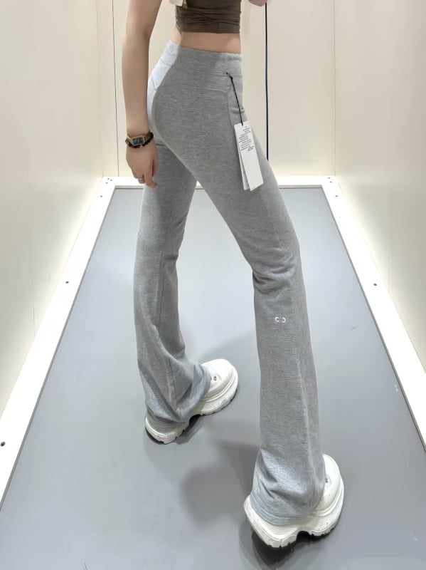 Pantaloni de fitness pentru femei, talie înaltă, fleece cu imprimeu litere, croială care accentuează posteriorul, pentru purtare zilnică