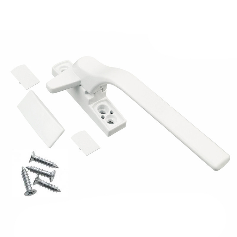 Set alb de mânere pentru ferestre în stil european, accesorii hardware, mâner din plastic și set de încuietori pentru ferestre glisante de uz casnic
