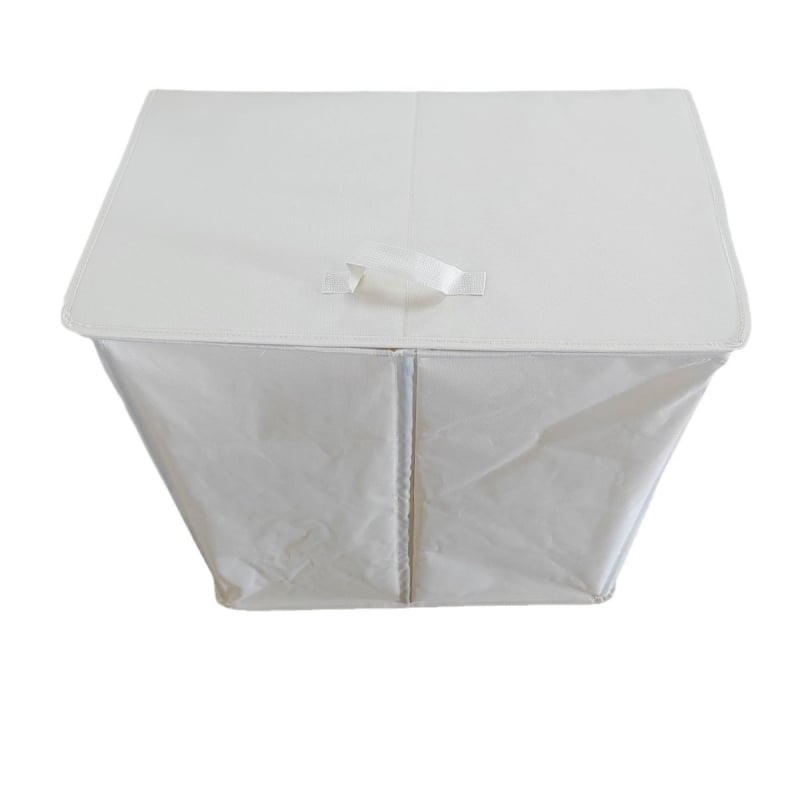 Coș dublu pentru rufe, pliabil, cu capac și sac de rufe detașabil, aspect modern, spațiu mare de depozitare