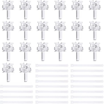 Set de 20 role de ghidare și 20 piese de conectare pentru jaluzele verticale – accesorii DIY de înlocuire