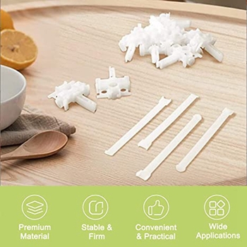 Set de 20 role de ghidare și 20 piese de conectare pentru jaluzele verticale – accesorii DIY de înlocuire