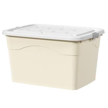 Cutie de depozitare din plastic, mare, cu roți, pentru haine și pilote, etanșă și rezistentă la umiditate
