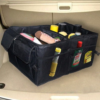 Organizator pliabil pentru portbagaj, 40 L, din țesătură Oxford, interiorul mașinii.