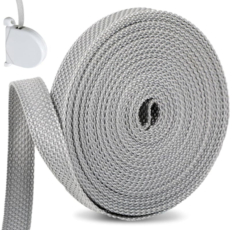 Bandă din nylon de 5 m x 14 mm pentru jaluzele rulante, protecție UV și rezistență ridicată la rupere, pentru rulouri și mașini de înfășurat