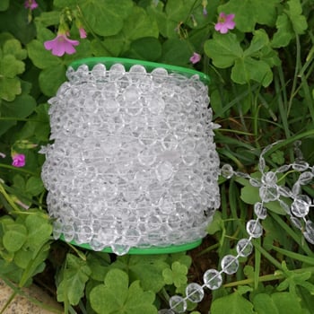 Lanț de mărgele plate de 10 mm pentru perdele de nuntă – accesorii
