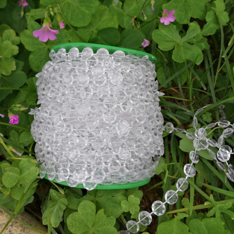 Lanț de mărgele plate de 10 mm pentru perdele de nuntă – accesorii