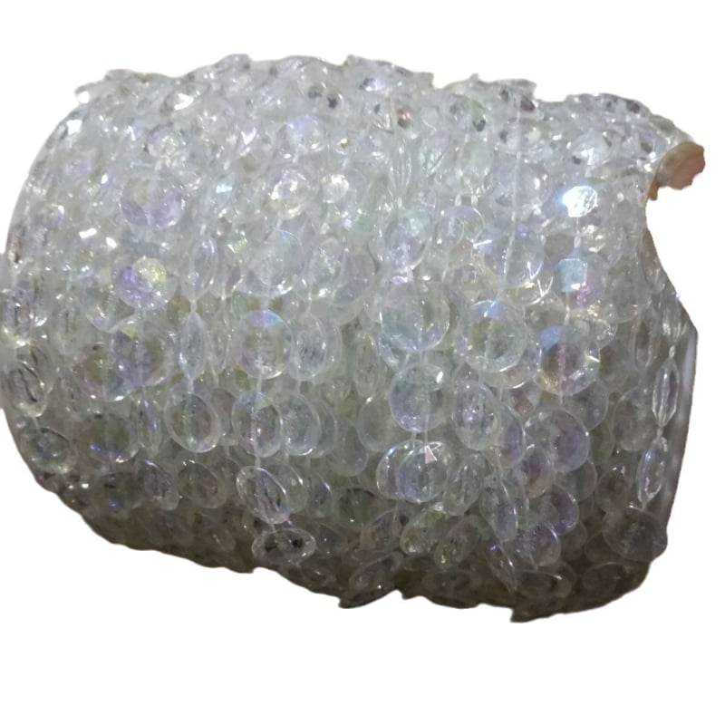 Lanț de mărgele plate de 10 mm pentru perdele de nuntă – accesorii