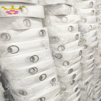 Bandă pentru perdea cu inele din fier și inele din plastic cu cataramă semi, bandă țesută pentru perdea cu găuri perforate și accesorii