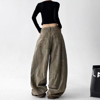 Jeanși pentru femei, stil american, lejeri, croială largă, potriviți pentru hip-hop și dans jazz, toamnă 2026
