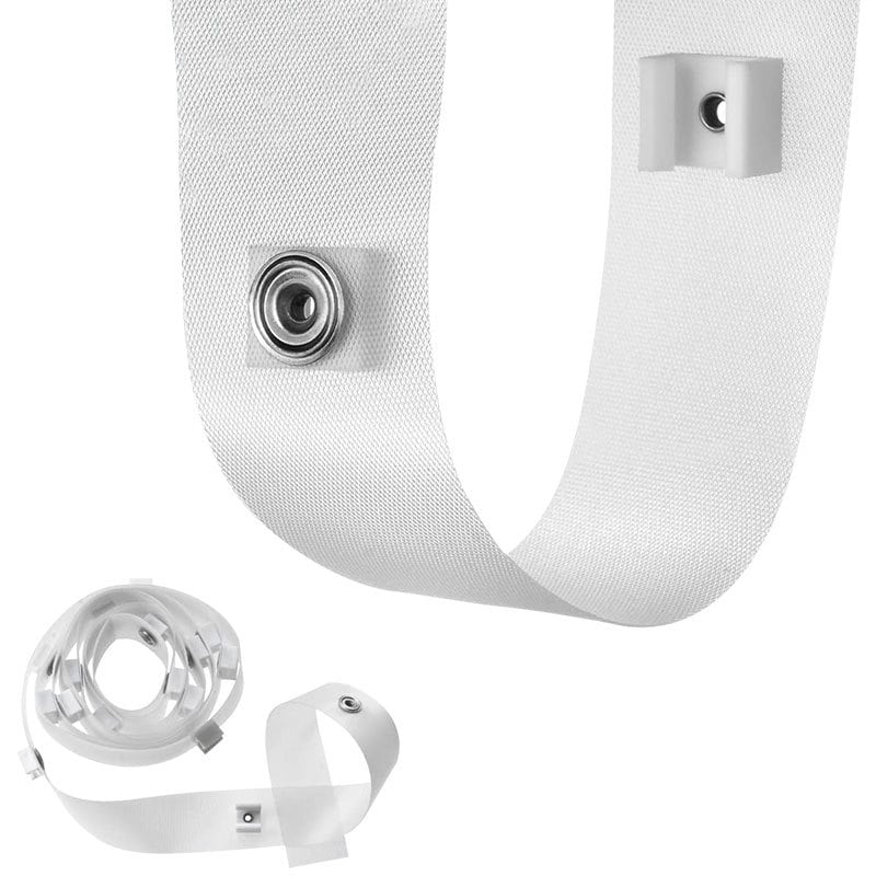 Gordină transparentă din PVC cu șină serpentină, suspensie, accesorii pentru bandă de alunecare