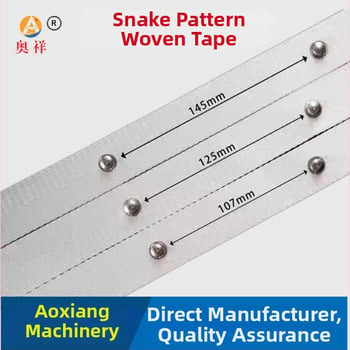 Aoxiang bandă serpentină pentru perdele, poliester gros, formă în S, cu nituri din oțel inoxidabil