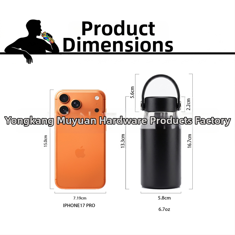 6,7 oz Mini Space Flask – vákuovo izolovaný hrnček z nehrdzavejúcej ocele 304, kompaktná športová fľaša na vodu