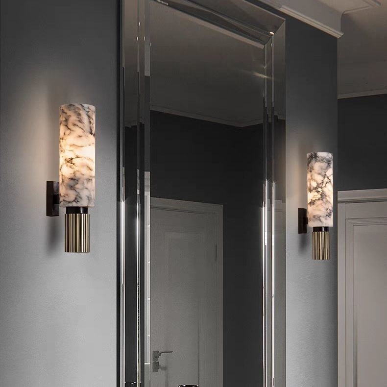 Lampa de perete în stil chinezesc nou, cu textură piatră nor pentru sufragerie, dormitor și birou — lampă de hol și lampă de noptiere, design