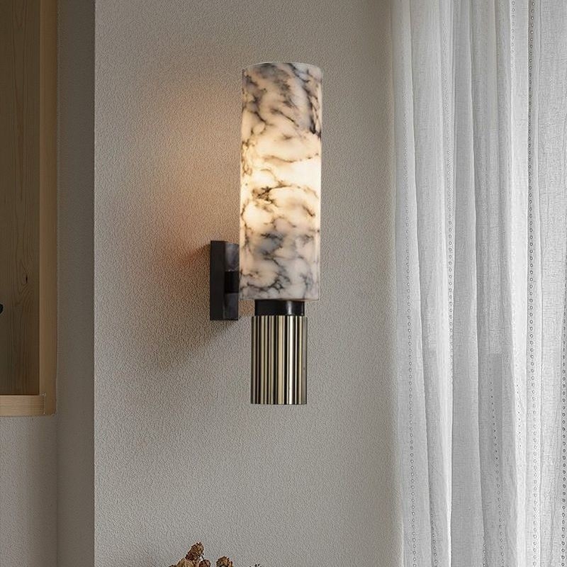 Lampa de perete în stil chinezesc nou, cu textură piatră nor pentru sufragerie, dormitor și birou — lampă de hol și lampă de noptiere, design