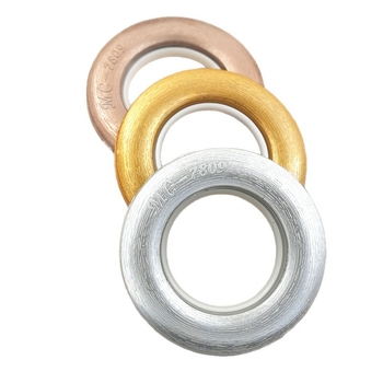 Model 7809: Accesorii pentru perdea din PP, bară română și inele, silențioase, rezistente la uzură, stil modern minimalist