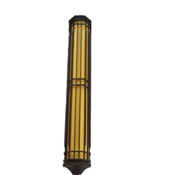 Lampă de perete exterior cu marmură imitativă, LED solar, stil vintage din fier forjat