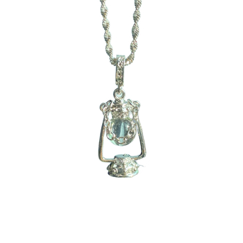 Nouă veioză de perete din cristal alb, retro – lampă cu kerosen în stil chinezesc, pandantiv pentru colier