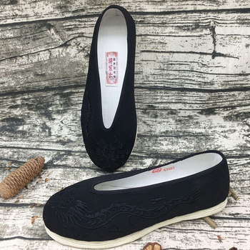 Pantofi de pânză pentru bărbați, casual, cusuti manual, respirabili, partea superioară din bumbac, talpă cu straturi multiple.