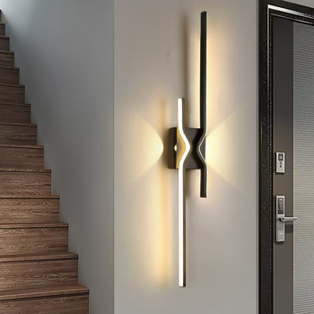 Lampa de perete în formă de val pentru intrări și coridoare, iluminare ambientală minimalistă pentru interior