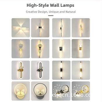 Nástenná lampa v tvare vlny do vstupných priestorov a chodieb, minimalistické ambientné osvetlenie interiéru