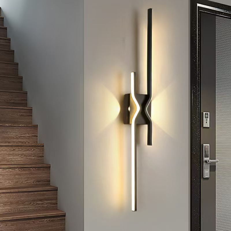 Lampa de perete în formă de val pentru intrări și coridoare, iluminare ambientală minimalistă pentru interior